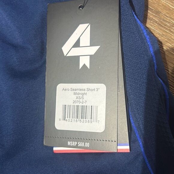 NWT FourLaps Womens Midnight Blue Aero Seamless Athletic Shorts Size XS-Small - Picture 4 of 8